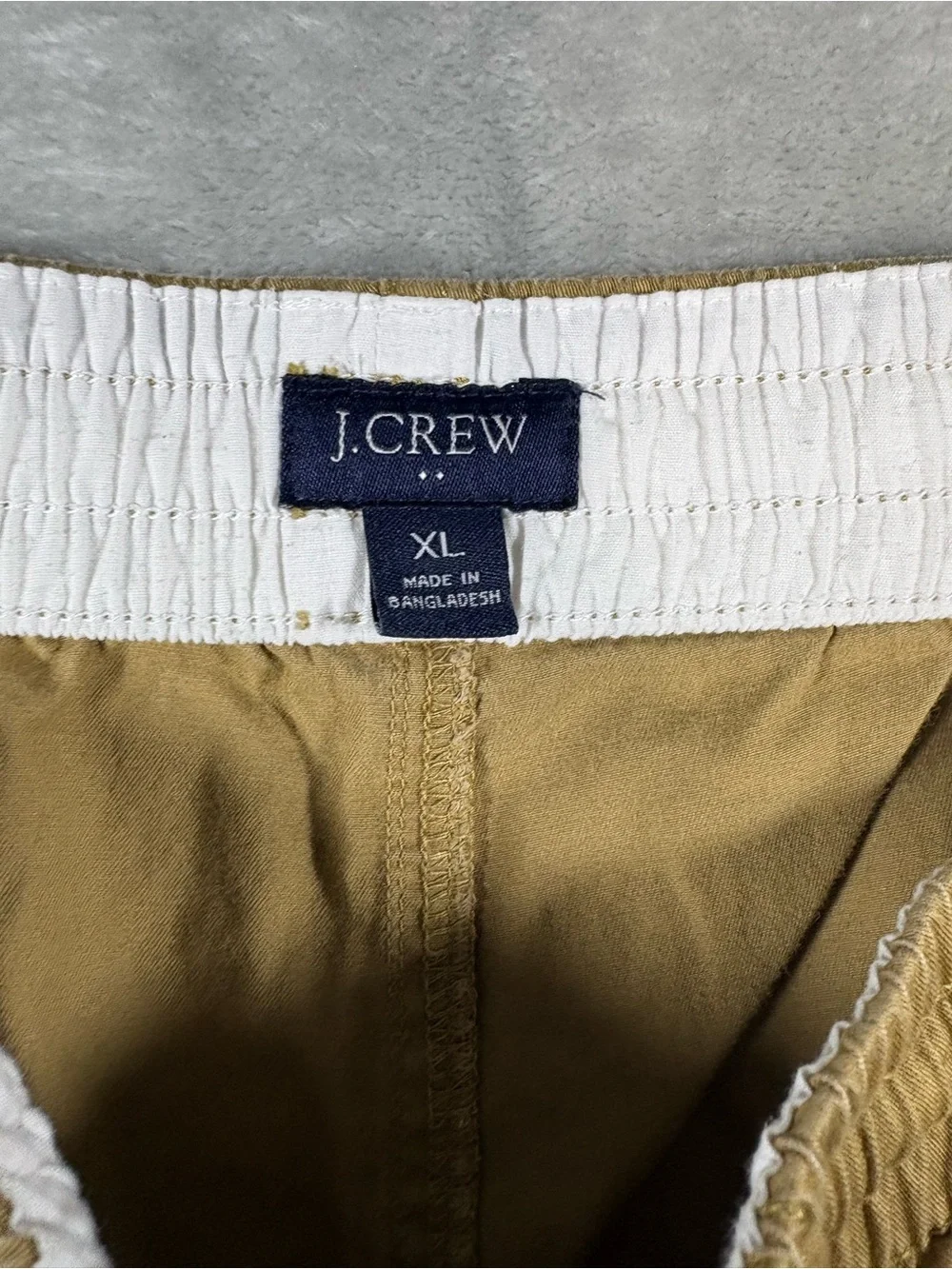 J Crew Men’s Dock Shorts Khaki Size XL